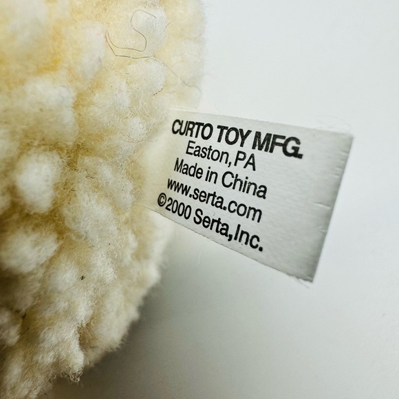 Serta Mattress Counting Sheep # 49 Nascar Brent Sherman Plush Animal Lamb Toy 8" - Picture 7 of 7